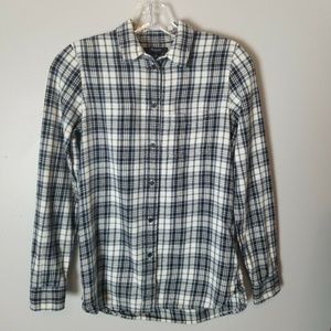 Madewell Womens Slim Boyshirt Size XS Lawton Plaid